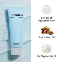 Load image into Gallery viewer, Torriden DIVE IN Low Molecular Hyaluronic Acid Cream 80 ml