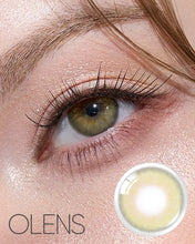 Load image into Gallery viewer, OLENS French Shine Olive Daily 10 pcs (Prescription 0.00~-8.00, 10 lenses)