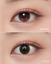 Load image into Gallery viewer, OLENS Shine Touch Milky Choco Monthly (Prescription 0.00~-8.00, 1 Pair)