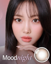 Load image into Gallery viewer, OLENS Mood Night 1Day Mood Brown 20 pcs (Prescription 0.00~-8.00, 1 Pair)
