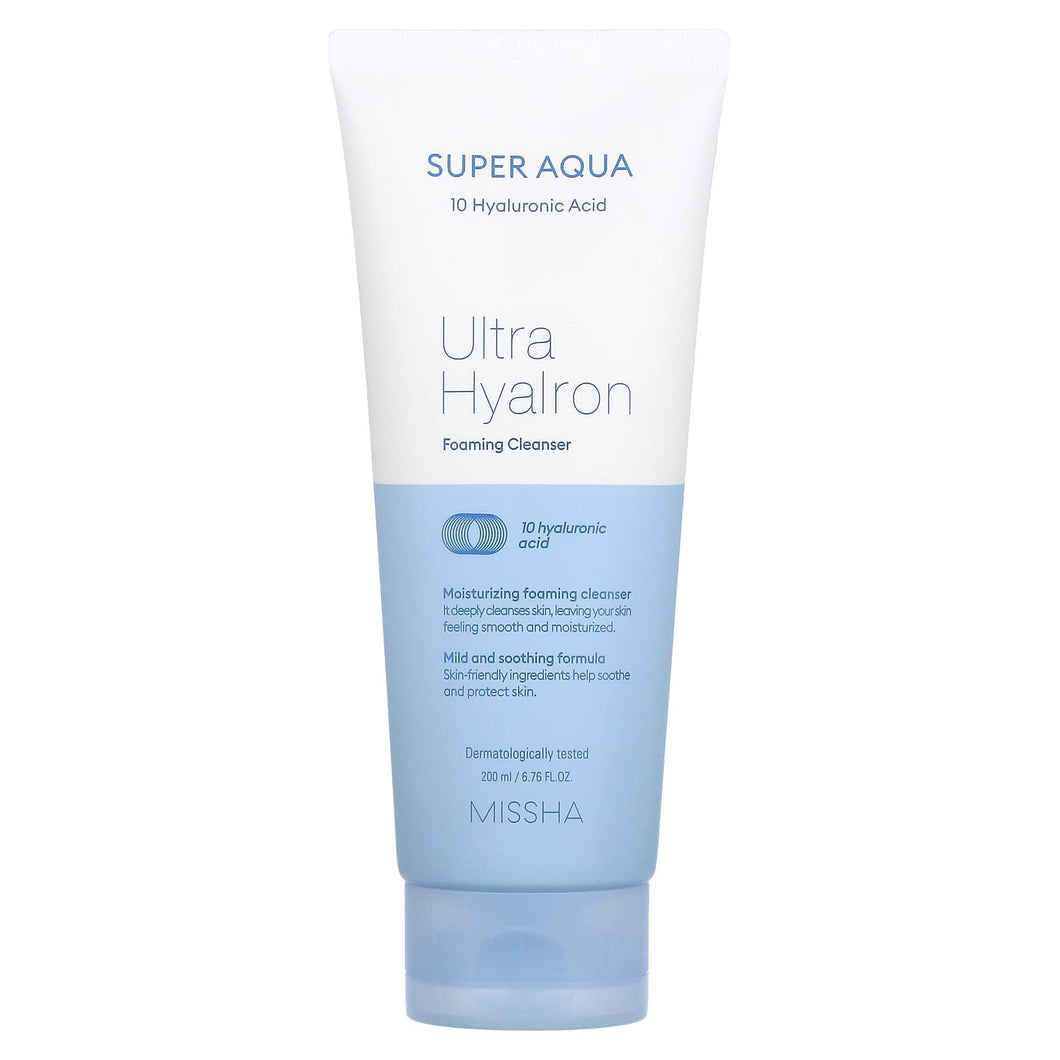 MISSHA Super Aqua Ultra Hyalron Foaming Cleanser