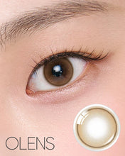 Load image into Gallery viewer, OLENS Shine Touch Milky Brown Daily (Prescription 0.00~-8.00, 10 lenses)
