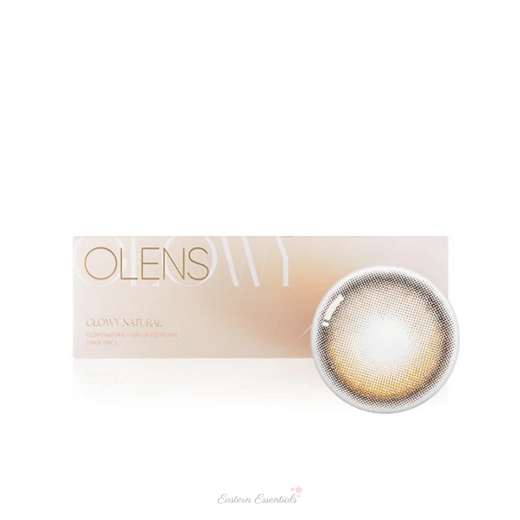 OLENS Glowy Natural Latte Brown Daily (Prescription 0.00~-8.00, 10 lenses)