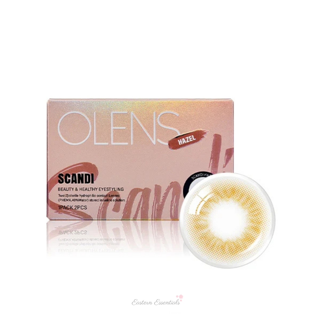 OLENS Scandi Hazel Monthly (Prescription 0.00~-8.00, 1 Pair)