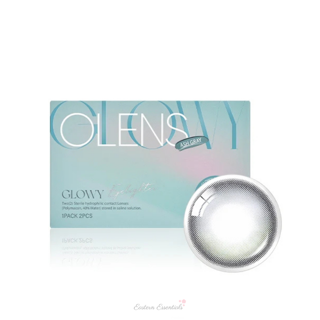 OLENS Glowy Ash Gray Monthly (Prescription 0.00~-8.00, 1 Pair)
