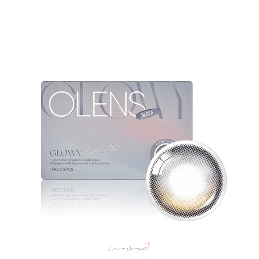 OLENS Glowy Black Monthly (Prescription 0.00~-8.00, 1 Pair)