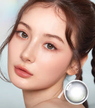 Load image into Gallery viewer, OLENS Glowy Ash Gray Monthly (Prescription 0.00~-8.00, 1 Pair)
