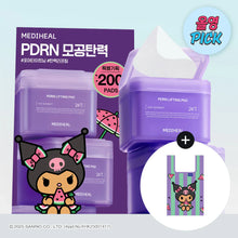 Load image into Gallery viewer, MEDIHEAL PDRN Pore Toner Lifting Pad Refill pack100+100 Sheets [Tanning Kuromi Limited Edition + Shopping Bag]
