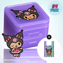 Load image into Gallery viewer, MEDIHEAL PDRN Pore Toner Lifting Pad Refill pack100+100 Sheets [Tanning Kuromi Limited Edition + Shopping Bag]
