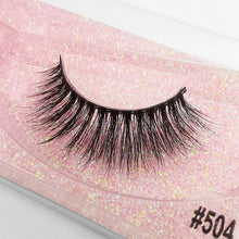 Load image into Gallery viewer, Premium 3D Mink Strip Lashes #504 Midnight
